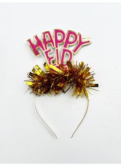 Generic Happy Eid Pink X Gold Headband  - Image 1