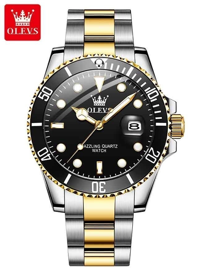OLEVS Watches for Man  Fashion Casual Waterproof Men's Watches Quartz Watch for Man  Luxury Luminous Stainless Steel Wristwatch Male Date Business Quartz Watches - Image 2