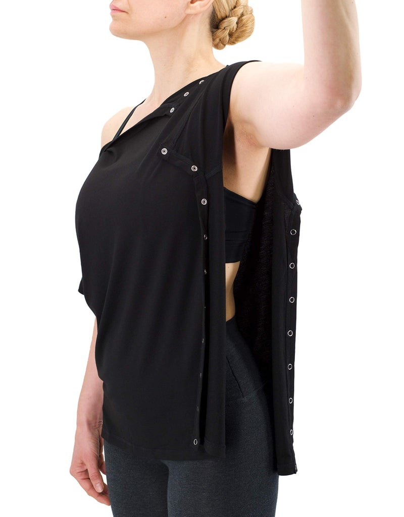 RENOVA MEDICAL WEAR Post Shoulder Surgery Shirt - Men's - Women's - Unisex Sizing Black - Image 5