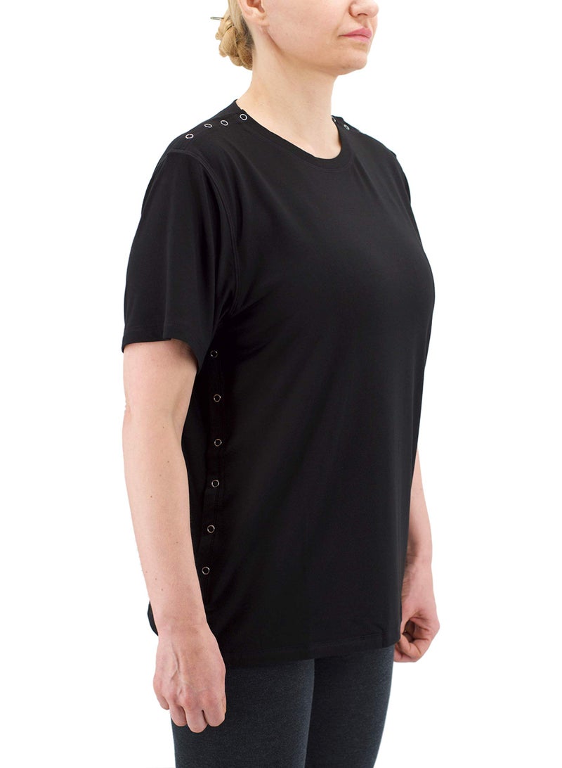RENOVA MEDICAL WEAR Post Shoulder Surgery Shirt - Men's - Women's - Unisex Sizing Black - Image 2