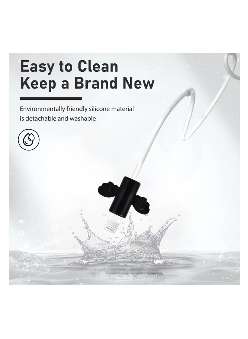 Captaintech SYOSI, Cable Protector Set for iPhone Charger, 3D Cartoon Cat Design, Data Cable Cover Line, USB Wire Cord Saver Protector Compatible with iPhone 11 12 13 14 Pro Max Plus - Image 5