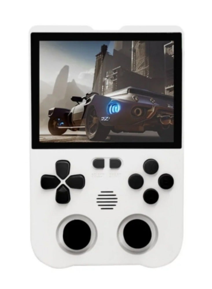 XU10 Retro Handheld Game Consoles, 3.5 inch IPS Screen, XU10 with a 64G Card Pre-Loaded 8000 Games, Support 20+ Kinds of Games Formats, with 3000 mAh Battery Life 6-8 Hours (White)  - Image 1