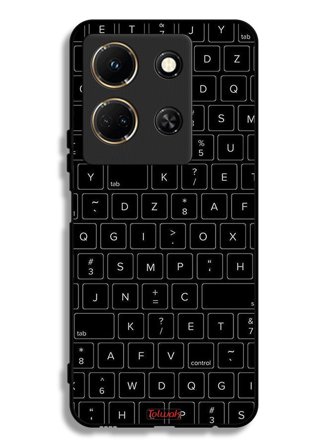 Tolwak Infinix Note 30 Protective Case Cover Random Keyboard Keys Pattern - Image 1