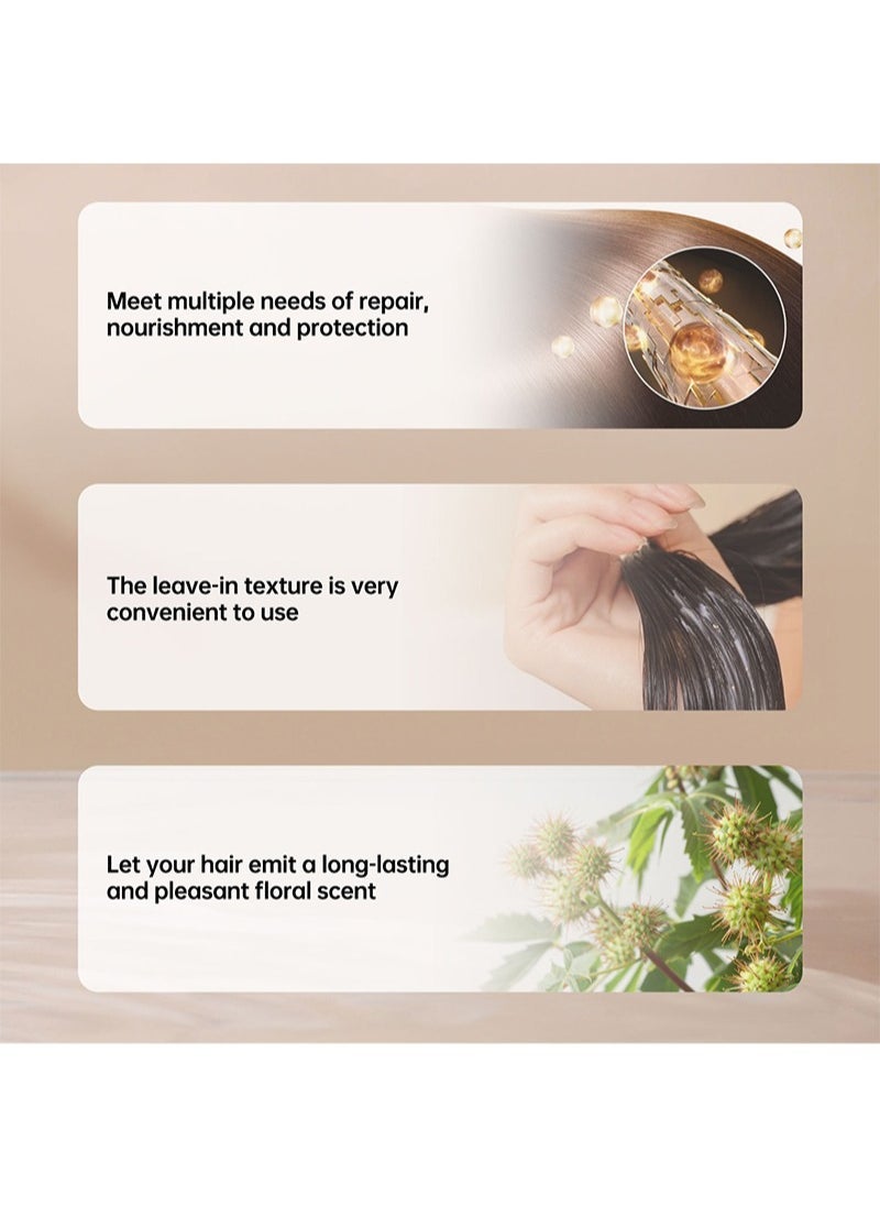 Lanthome بلسم 3 في 1 بزيت الخروع الأسود الجامايكي للشعر التالف 100% زيت خروع أسود جامايكي نقي لتنعيم وفك تشابك الشعر وزيادة حجمه وتغذيته وإصلاحه - Image 5