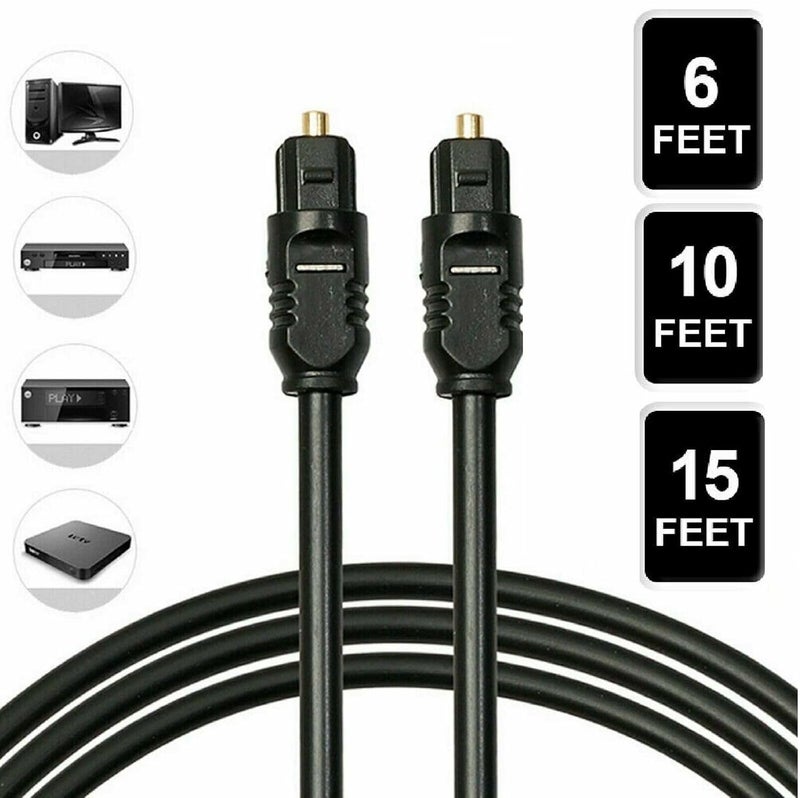 MESHIV FOC150 Digital Optical Audio Cable - Toslink Cable Fiber Optic Cable For Home Theater, Sound Bar, TV, PS4, Xbox, Playstation & More (3 Meter) - Image 5