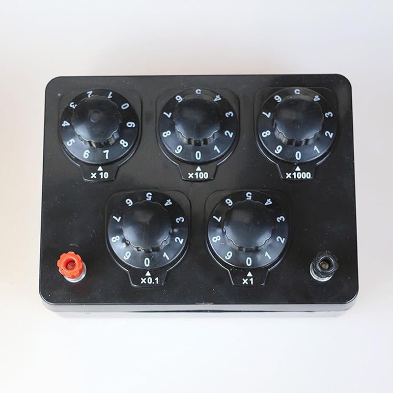 Adjustable Resistance Box Variable Resistor Physics Experiment Kit with 16 Test Wires - Image 5