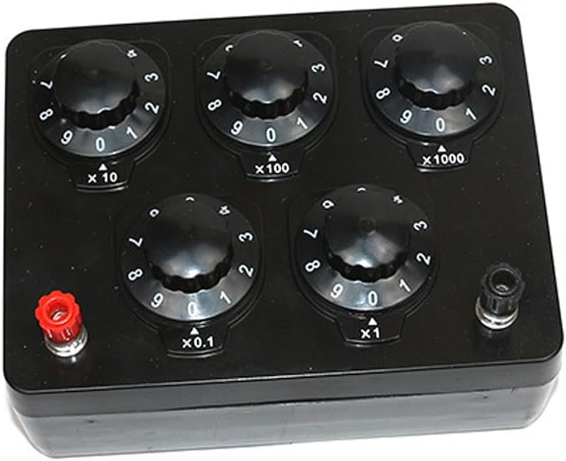 Adjustable Resistance Box Variable Resistor Physics Experiment Kit with 16 Test Wires - Image 4