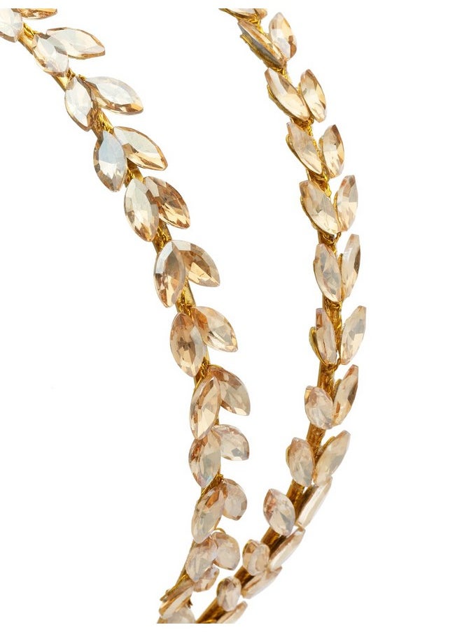 Vogue Hair Accessories Vogue Hair Accessories Gold Fancy Party Wedding Bridal Hairband Headband Hair Accessories for Women and Girls  - Image 4