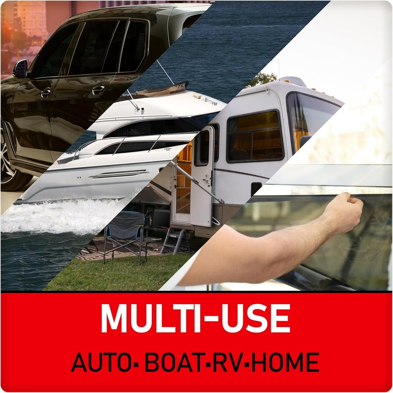 custom accessories Insta-Cling 5% VLT Tinted Window Film - 26 x 78 inch - Image 3