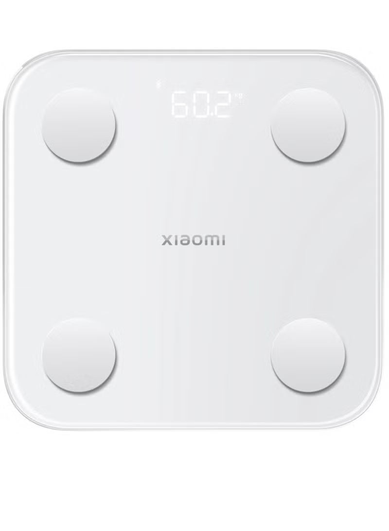 Xiaomi Body Composition Smart Scale S400 | Digital Bluetooth Body Analyzer with 13 Body Composition Metrics, High-Precision BIA Sensors, Auto User Recognition, LED Display, Tempered Glass Platform, Pregnancy Mode, Up to 150kg Capacity, White - Image 1