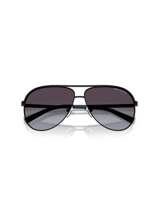 ARMANI EXCHANGE UNISEX PILLOW   sunglasses- AX 2002 - lense size:61mm - MATTE BLACK - Image 3