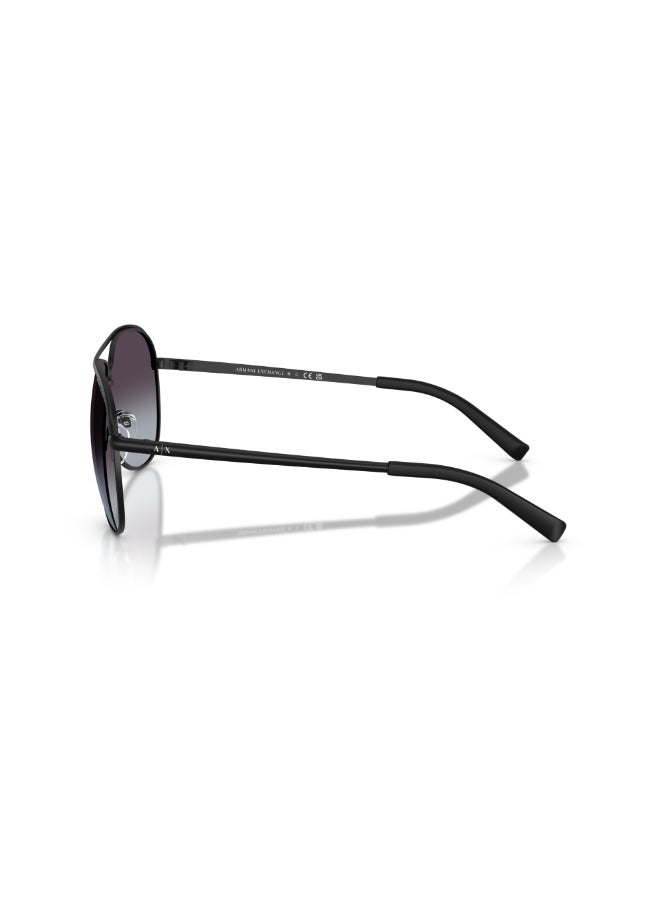 ARMANI EXCHANGE UNISEX PILLOW   sunglasses- AX 2002 - lense size:61mm - MATTE BLACK - Image 5