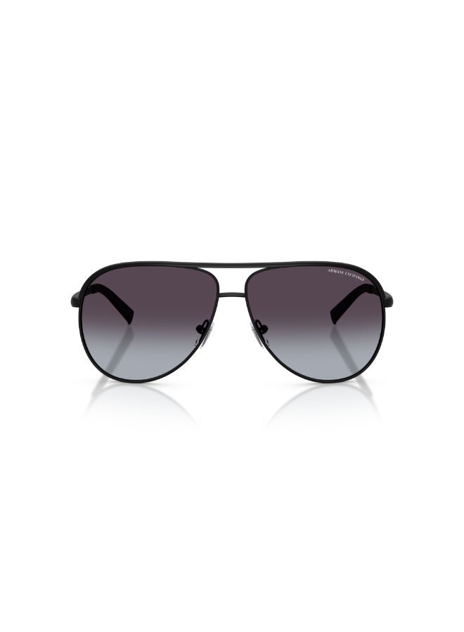 ARMANI EXCHANGE UNISEX PILLOW   sunglasses- AX 2002 - lense size:61mm - MATTE BLACK - Image 1