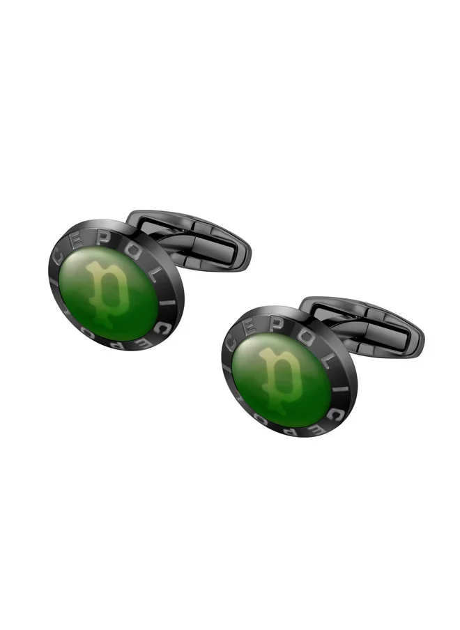 بوليس POLICE - Unroll Cufflink For Men Gun With Green-Yellow Laser Lens - PEAGC0004701