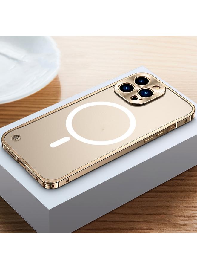 S-TOP Case For iPhone 13 Pro Metal Frame Frosted PC Shockproof Magsafe Case - Image 2