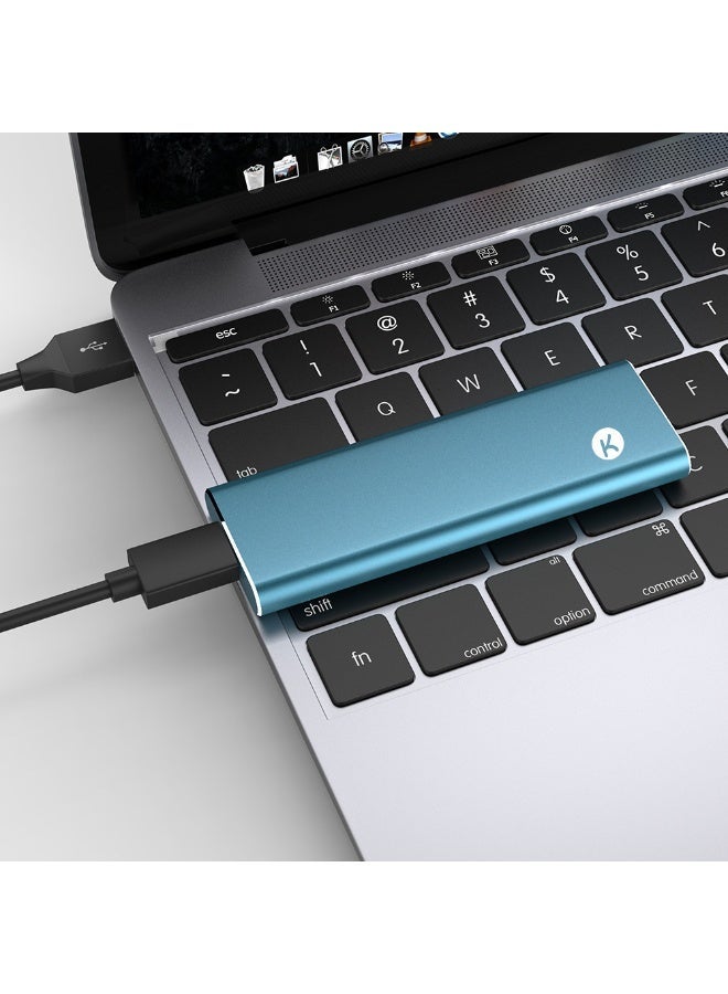 Portable External 16TB SSD,up to 550MB/s,External hard drive with Type C to USB C/A Cable,Fast Solid State Drives USB 3.2 GEN2 External storage for iPhone 15/Android/Windows/Tablet/Mac/Xbox - Image 3