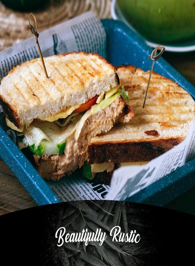 بامبو إم إن أعواد خيزران معقودة من بامبو إم إن، 3.5 بوصة، سوداء اللون، مثالية لتقديم الكوكتيلات والمقبلات وسندويشات الفاكهة، مناسبة للمناسبات الخاصة، والأعياد، والمطاعم، أو حفلات البوفيه، 200 قطعة - Image 5