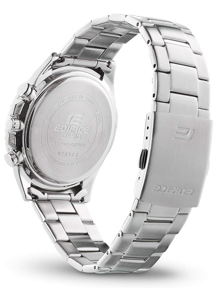 كاسيو ساعة إيديفيس كرونوغراف مقاومة للماء للرجال EFR-S567D-1AVUEF - Image 3