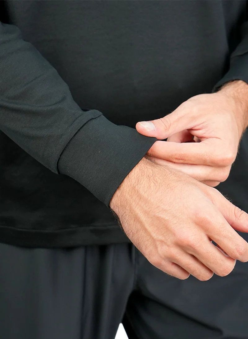 GIORDANO  Men's Regular Liquid Touch Half-Zip Tee for Men | Best Price UAE