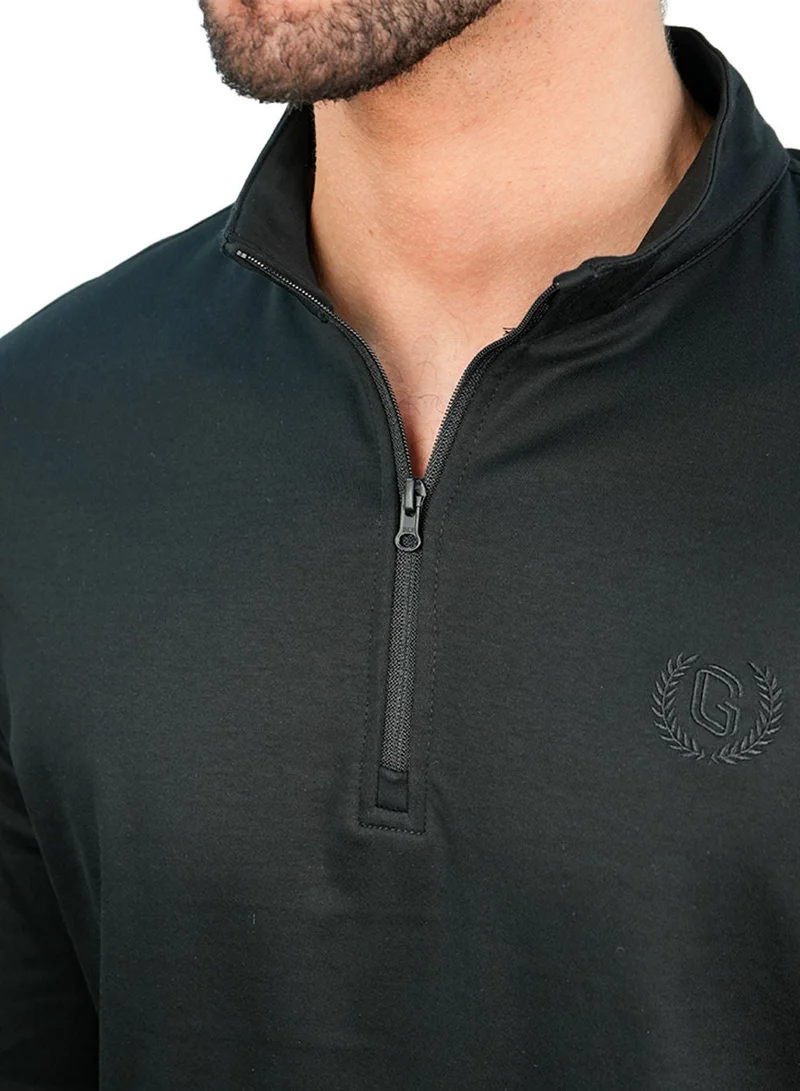 GIORDANO  Men's Regular Liquid Touch Half-Zip Tee for Men | Best Price UAE