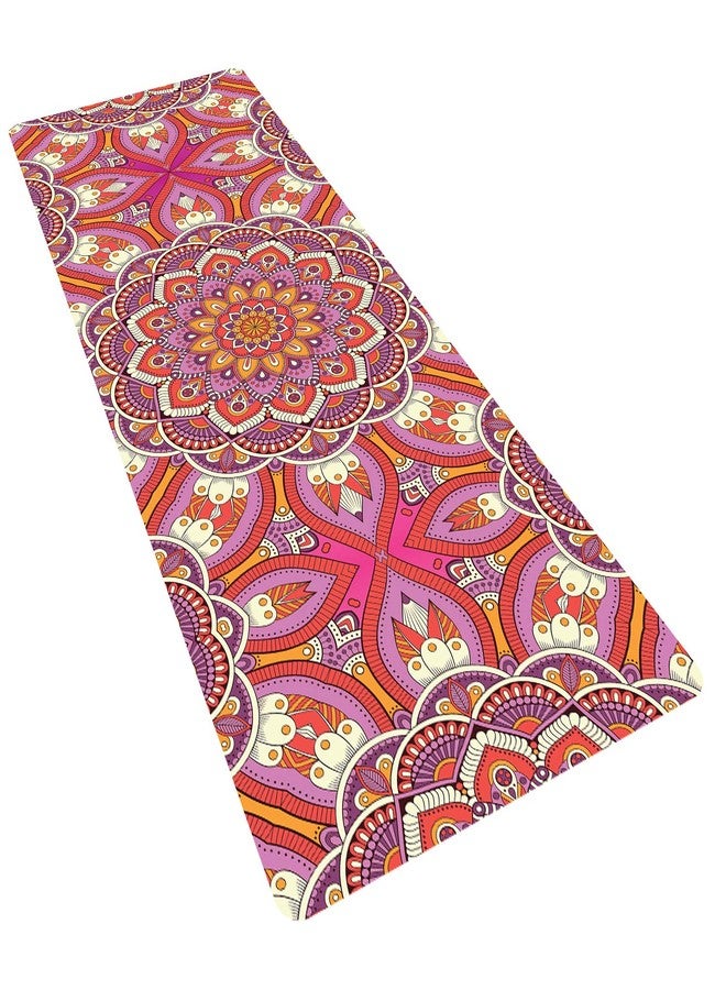 Grip Suede Yoga Mat (Pink) 2ft.X 6ft. with 6mm Thickness. - Image 3