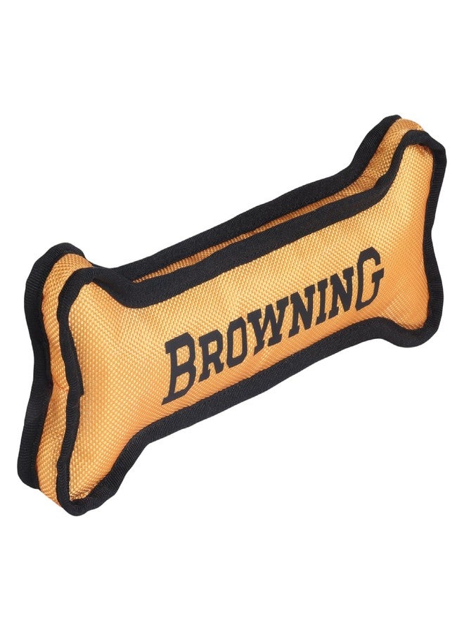 Browning Pet Training Tools, Durable Dog Toys for Tug and Fetch, Canvas Bone (Browning Gold), Small - Image 1