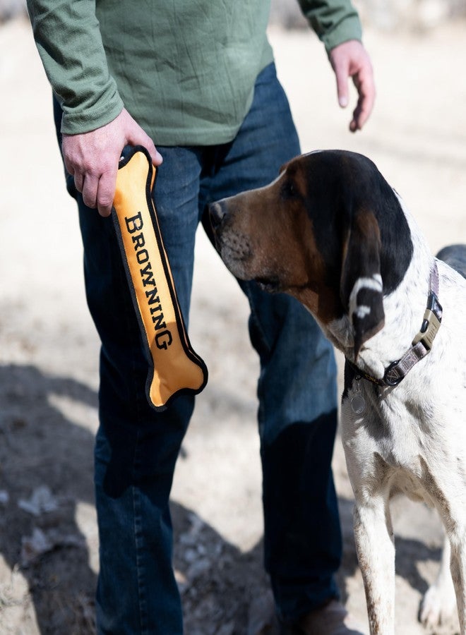 Browning Pet Training Tools, Durable Dog Toys for Tug and Fetch, Canvas Bone (Browning Gold), Small - Image 5