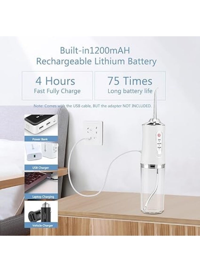 Water flosser with 3 modes, cordless, with 4 interchangeable spray heads - Image 3