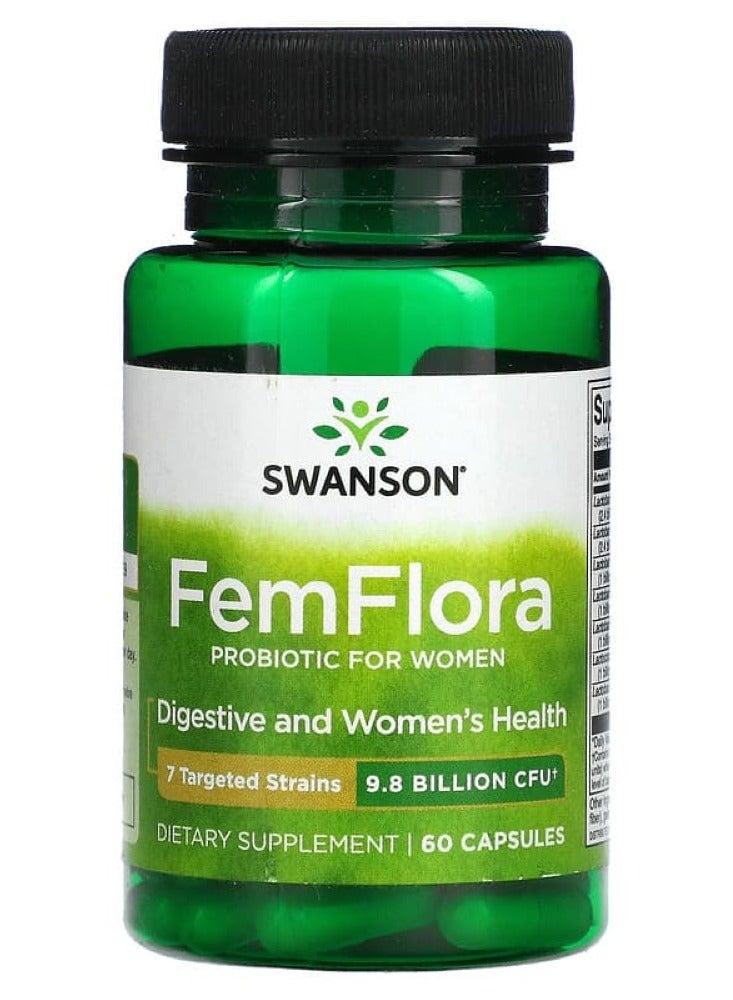سوانسون بروبيوتيك للنساء 9.8 مليار وحدة تشكيل مستعمرة 60 كبسولة