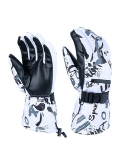 Snow Ski Gloves Waterproof Windproof Winter Thermal Outdoor Warm Mittens Touch Screen Full Finger Cold Weather Hand for Skiing Driving Running Motorcycle Cycli Men Women