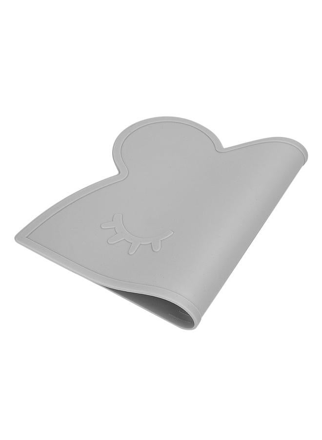 Baby Anti-skid Silicone Placemat Thermal Insulation Waterproof Cartoon Table Mat (Gray)