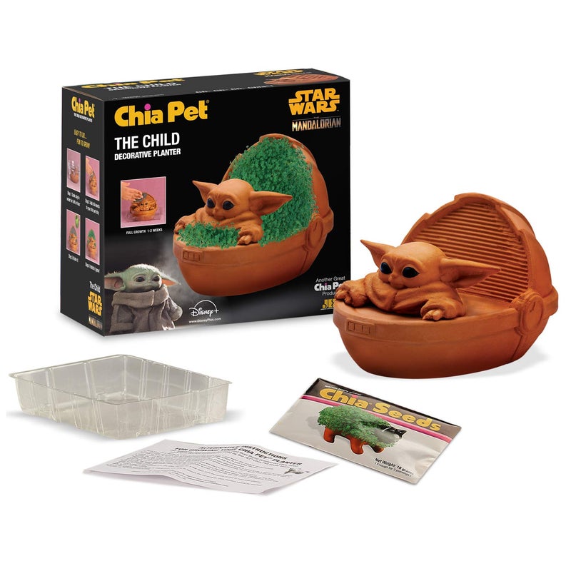 Chia Pet Star Wars Mandalorian - the Child - Black Box with Seed Pack, Decorative Pottery Planter, Easy to Do and Fun to Grow, Novelty Gift, Perfect for Any Occasion - Image 3