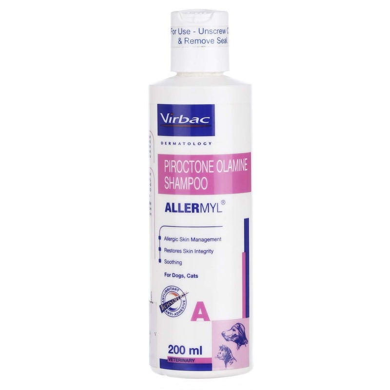 Virbac Allermyl Shampoo for Dogs and Cats - 200ml by Jolly and Cutie Pets, 200 Milliliter