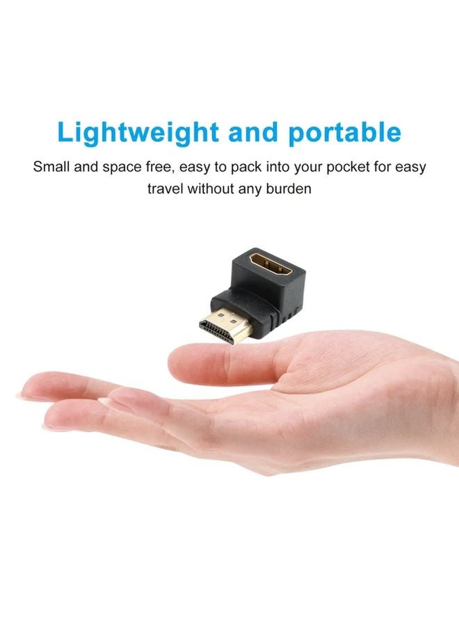 Black HDTV Male To Female Coupler Adapter 38mm x 20mm x 12mm - Image 4