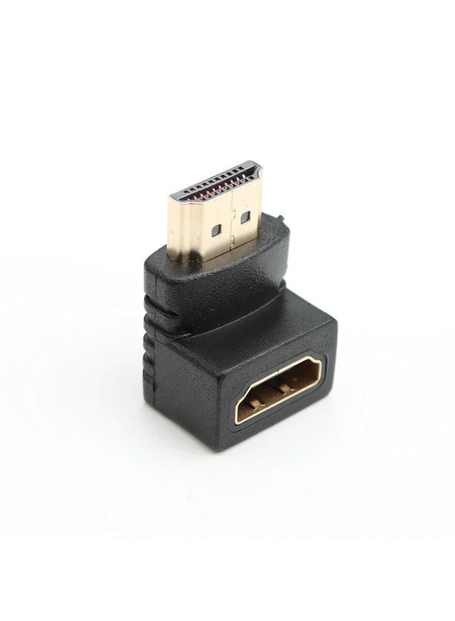 Black HDTV Male To Female Coupler Adapter 38mm x 20mm x 12mm - Image 1