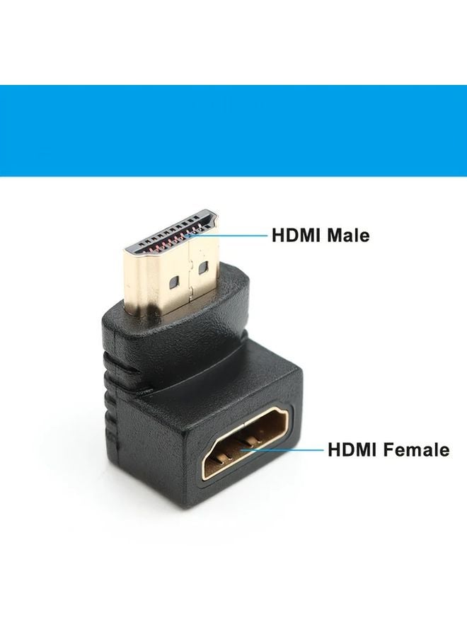 Black HDTV Male To Female Coupler Adapter 38mm x 20mm x 12mm - Image 5