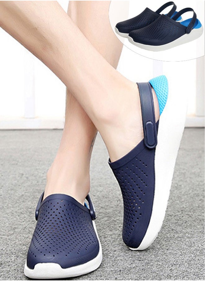 TAPIT Beach Shoes Unisex Garden Clogs for Men Women Classic Slippers Adult Water Shoes Quick Drying Sandals for Indoor Outdoor Beach Pool (Black)  - Image 1