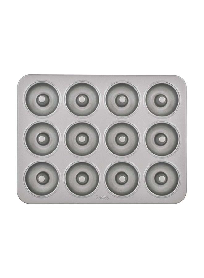 Prestige 12-Piece Cup Mini Donut Pan Chrome 2.4x23.4x19.4cm - Image 1