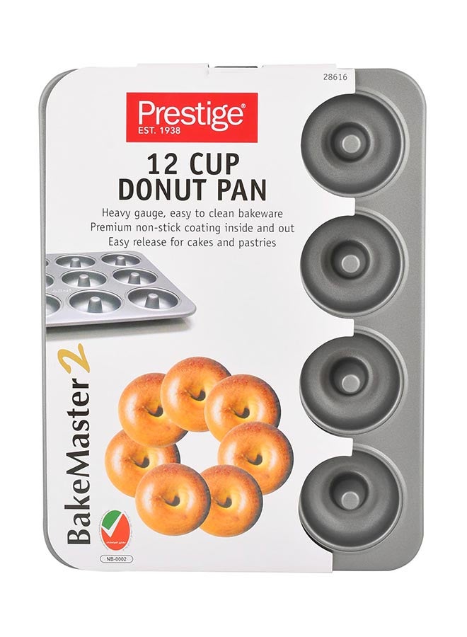 Prestige 12-Piece Cup Mini Donut Pan Chrome 2.4x23.4x19.4cm - Image 2