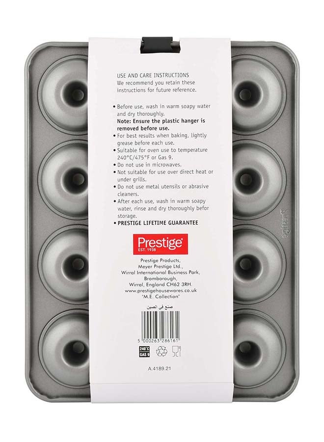 Prestige 12-Piece Cup Mini Donut Pan Chrome 2.4x23.4x19.4cm - Image 3