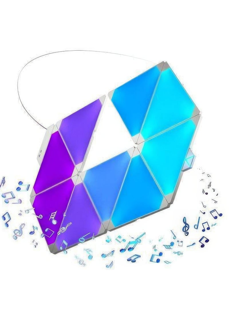 Nanoleaf - Light Panels Smarter Kit Rhythm Edition 12 Panels Plus 1 Controller - Image 1
