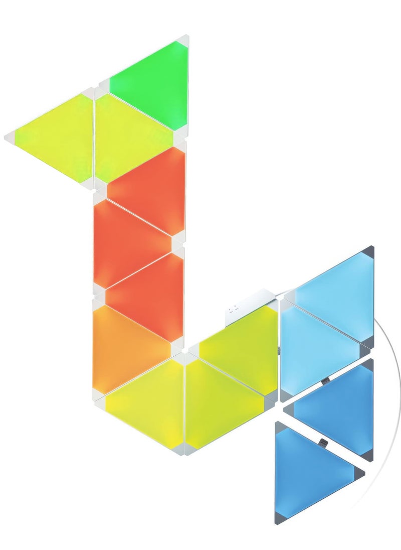 Nanoleaf - Light Panels Smarter Kit Rhythm Edition 12 Panels Plus 1 Controller - Image 1