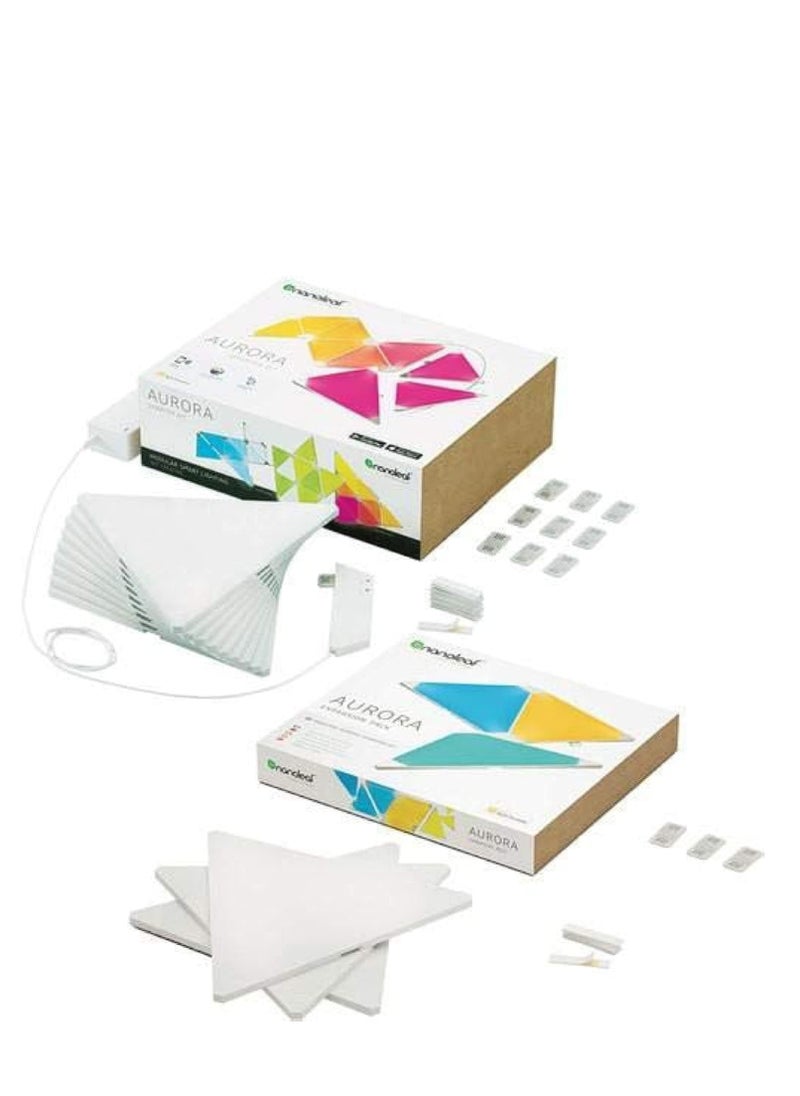 Nanoleaf - Light Panels Smarter Kit Rhythm Edition 12 Panels Plus 1 Controller - Image 1
