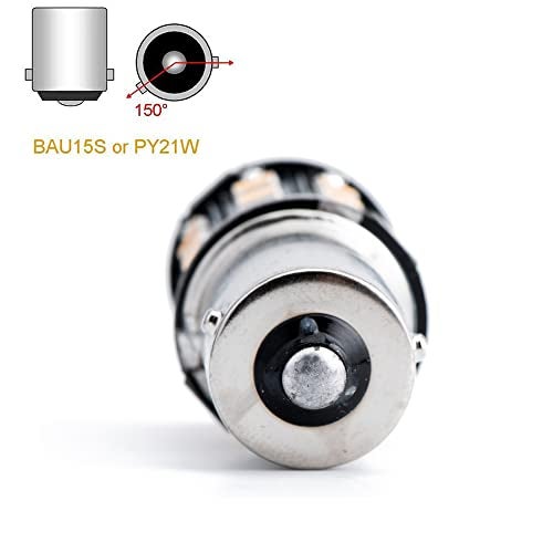 BlyilyB 2-Pack 9-30V BAU15S PY21W 7507 High Brightness Low Power Amber Yellow LED Bulbs Replacement For Turn Signal Lights - Image 2