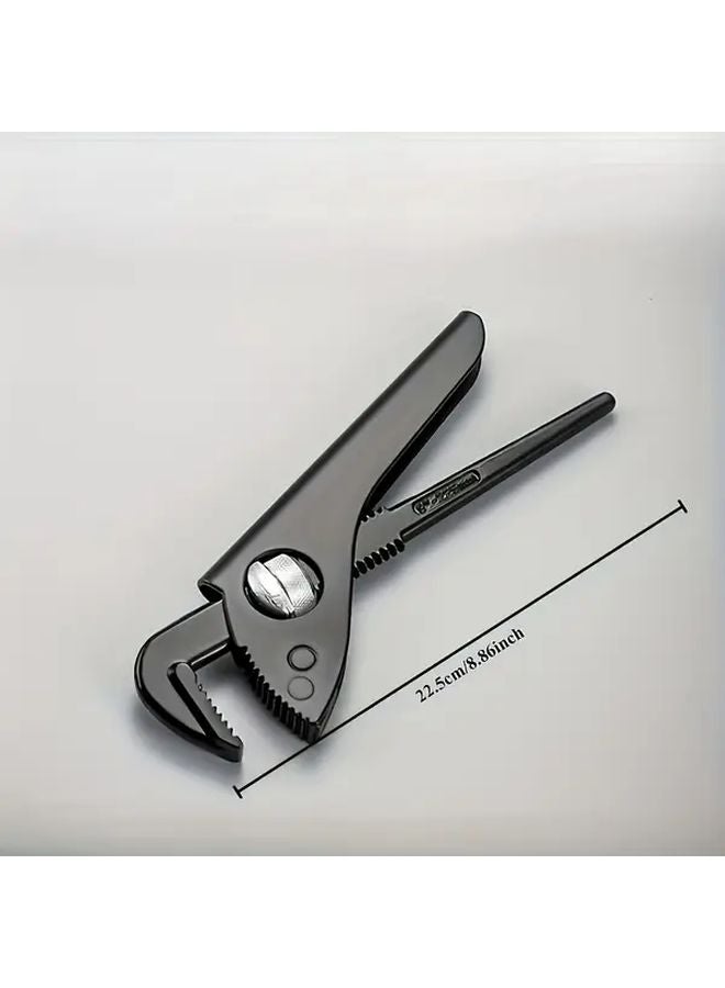 9 Inch Professional Heavy Duty Steel Pipe Wrench Adjustable High Torque Ergonomic Handle - Image 3