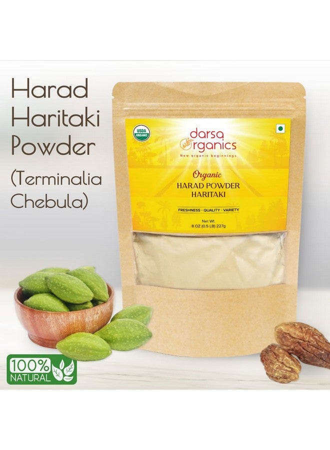 Darsa Organics Haritaki Powder 8oz - Terminalia Chebula, USDA Organic, Harad Powder Organic for Skin Care, Wellness & Vitality, Resealable Pouch, Ideal for Natural Balance - Image 3