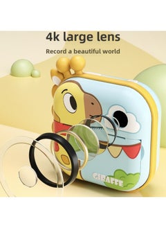 Generic Birthday Gift Polonoid Printable Photo Children Camera Photographable Girl Color Toy Camera Record-Color: Creative Deer/ultra-clear Screen/large Battery/9600w Front And Rear Dual Cameras  - Image 5