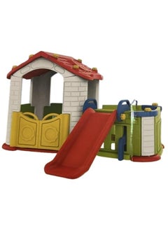mini panda Big Play House With Slide - Red 