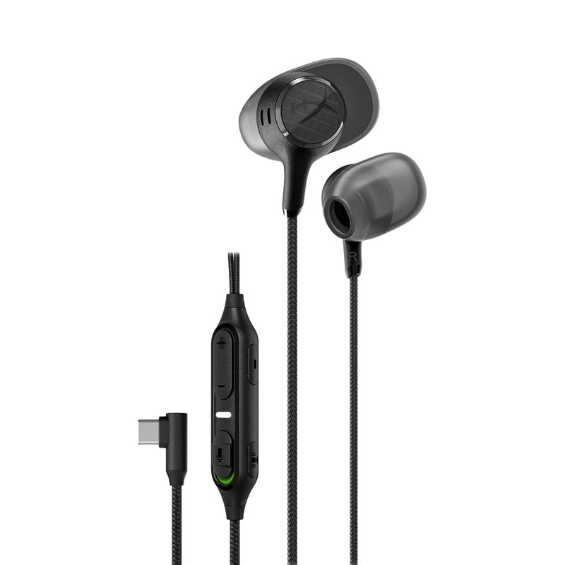 HyperX Cloud Earbuds III S Black – Wired Earbuds, PC; Nintendo Switch; Console Controller, Dynamic; 14.3 mm Driver, Silicone Ear Tips - Black - Image 1