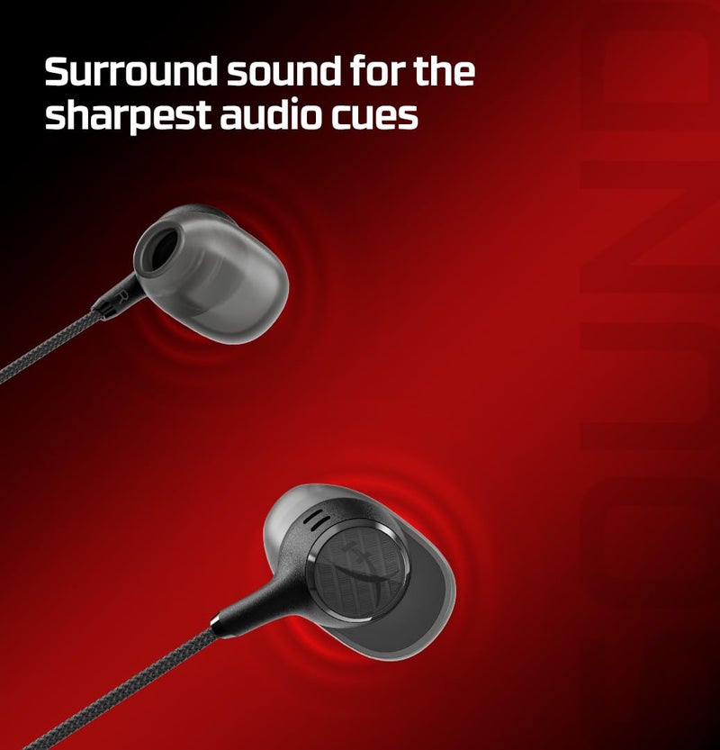 HyperX Cloud Earbuds III S Black – Wired Earbuds, PC; Nintendo Switch; Console Controller, Dynamic; 14.3 mm Driver, Silicone Ear Tips - Black - Image 5